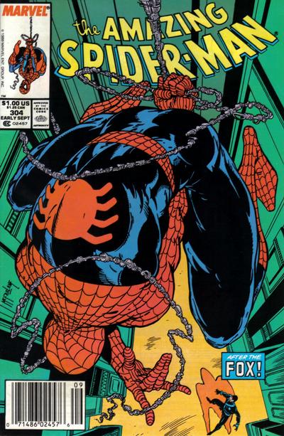 Cover for The Amazing Spider-Man (Marvel, 1963 series) #304 [Newsstand]
