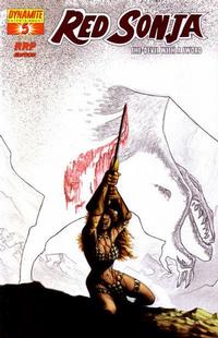 Cover Thumbnail for Red Sonja (Dynamite Entertainment, 2005 series) #5 [Richard Isanove RRP Red Foil Incentive Cover]