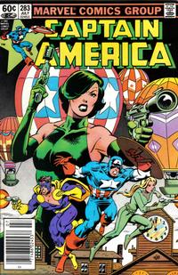 Cover for Captain America (Marvel, 1968 series) #283 [Newsstand]