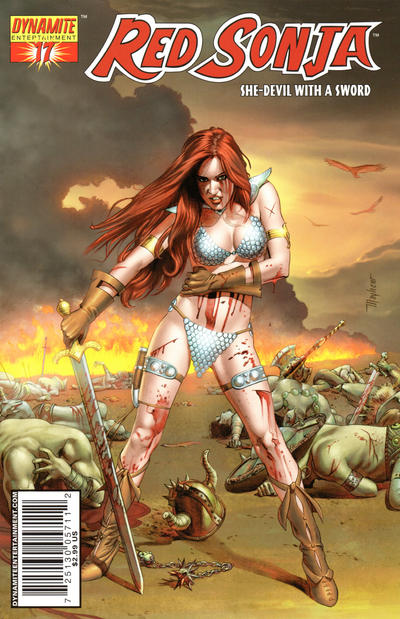Cover for Red Sonja (Dynamite Entertainment, 2005 series) #17 [Mike Mayhew Cover]