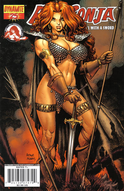 Cover for Red Sonja (Dynamite Entertainment, 2005 series) #25 [Art Adams Cover]