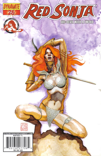Cover for Red Sonja (Dynamite Entertainment, 2005 series) #26 [David Mack Cover]