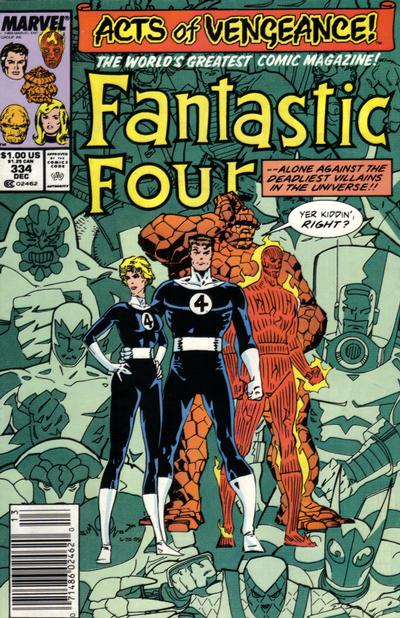 Cover for Fantastic Four (Marvel, 1961 series) #334 [Newsstand]