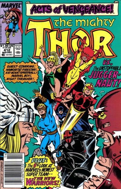 Cover for Thor (Marvel, 1966 series) #412 [Newsstand]