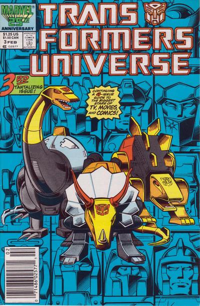 Cover for The Transformers Universe (Marvel, 1986 series) #3 [Newsstand]