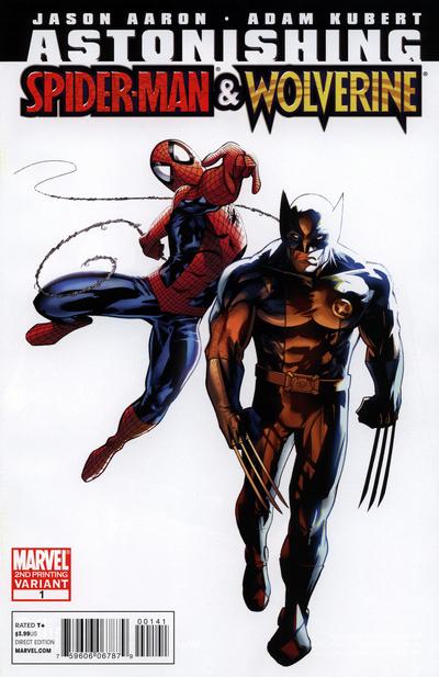 Cover for Astonishing Spider-Man & Wolverine (Marvel, 2010 series) #1 [2nd Printing Variant]
