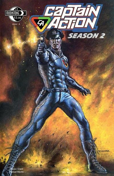 Cover for Captain Action Season Two (Moonstone, 2010 series) #1 [Cover A Mark Texeira]