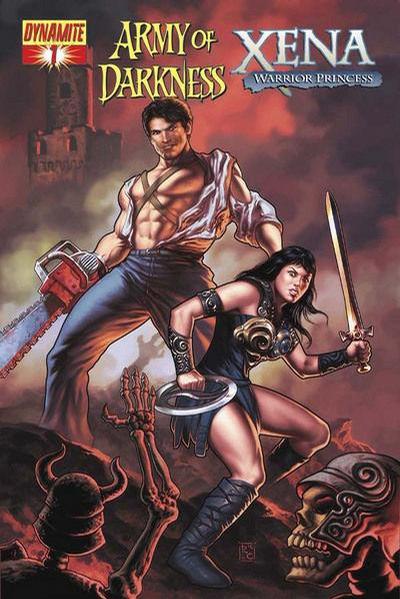 Cover for Army of Darkness vs. Xena: Why Not? (Dynamite Entertainment, 2008 series) #1 [Udon Studios Cover]