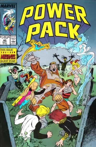 Cover for Power Pack (Marvel, 1984 series) #40 [Direct]