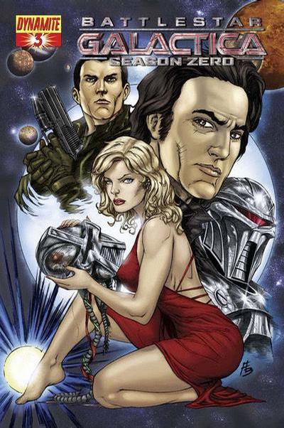 Cover for Battlestar Galactica: Season Zero (Dynamite Entertainment, 2007 series) #3 [Adriano Batista Cover]