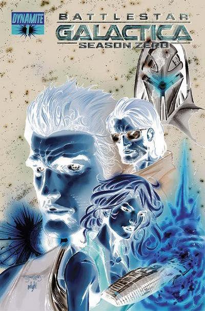 Cover for Battlestar Galactica: Season Zero (Dynamite Entertainment, 2007 series) #1 [Stephen Segovia Negative Art Cover]