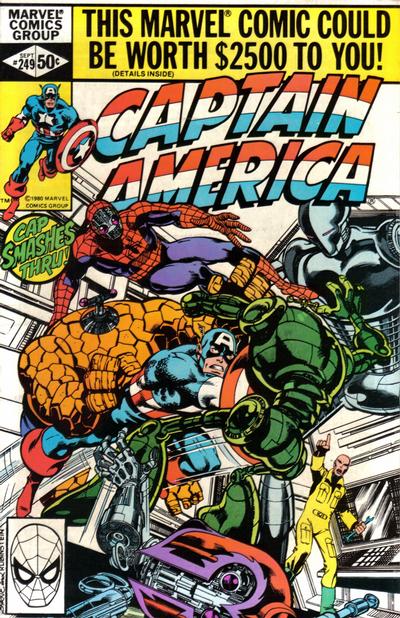 Cover for Captain America (Marvel, 1968 series) #249 [Direct]