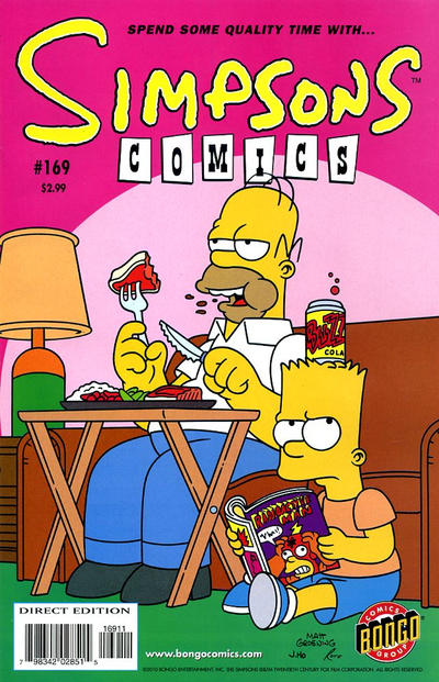 Cover for Simpsons Comics (Bongo, 1993 series) #169