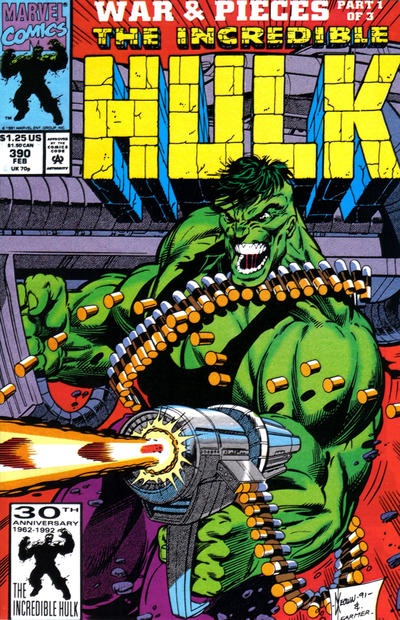 Cover for The Incredible Hulk (Marvel, 1968 series) #390 [Direct]