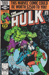 Cover for The Incredible Hulk (Marvel, 1968 series) #251 [Direct]