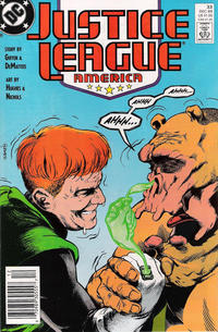 Cover for Justice League America (DC, 1989 series) #33 [Newsstand]