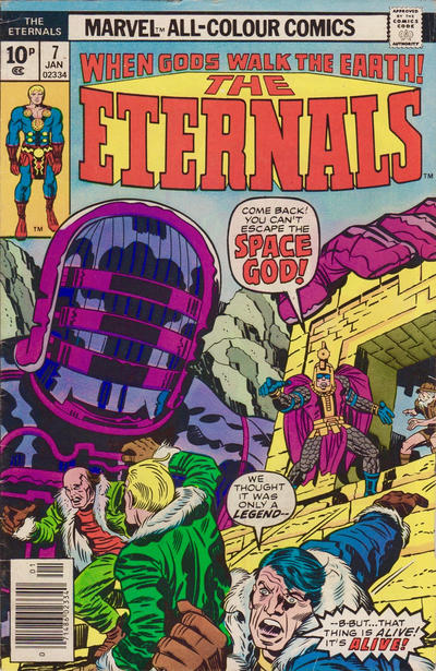 Cover for The Eternals (Marvel, 1976 series) #7 [British]