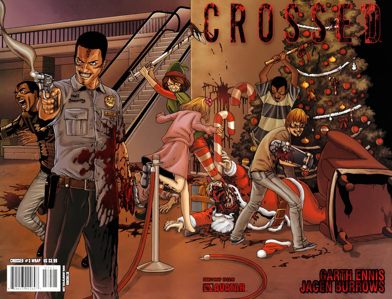 Cover for Crossed (Avatar Press, 2008 series) #3 [Wraparound Cover - Jacen Burrows]