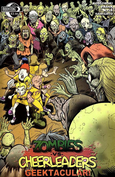 Cover for Zombies vs Cheerleaders: Geektacular (Moonstone, 2010 series) #1 [Cover A - Rich Koslowski]