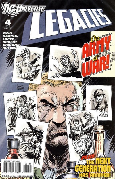 Cover for DCU: Legacies (DC, 2010 series) #4 [Joe Kubert Cover]
