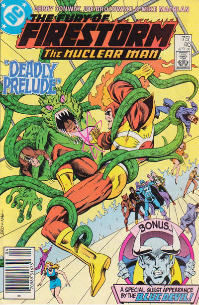 Cover for The Fury of Firestorm (DC, 1982 series) #46 [Newsstand]
