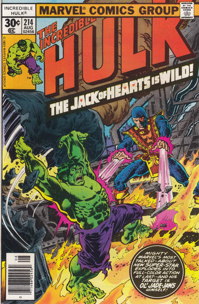 Cover for The Incredible Hulk (Marvel, 1968 series) #214 [30¢]