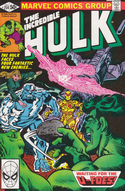Cover for The Incredible Hulk (Marvel, 1968 series) #254 [Direct]