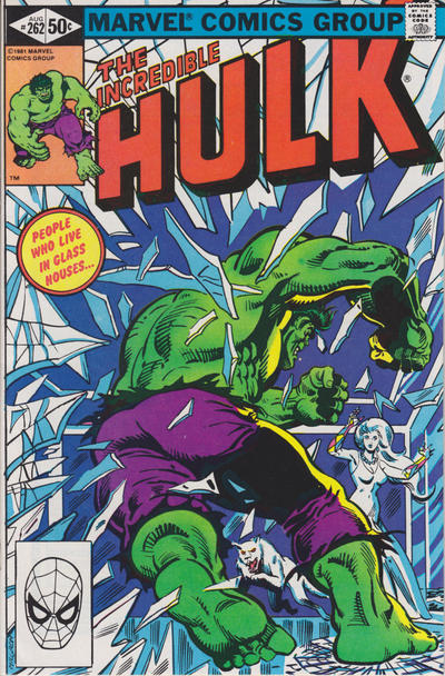 Cover for The Incredible Hulk (Marvel, 1968 series) #262 [Direct]