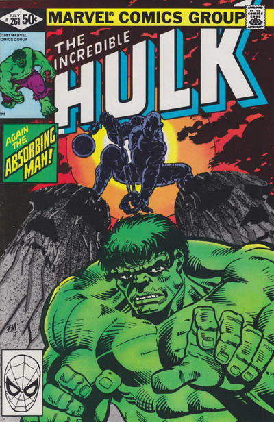 Cover for The Incredible Hulk (Marvel, 1968 series) #261 [Direct]