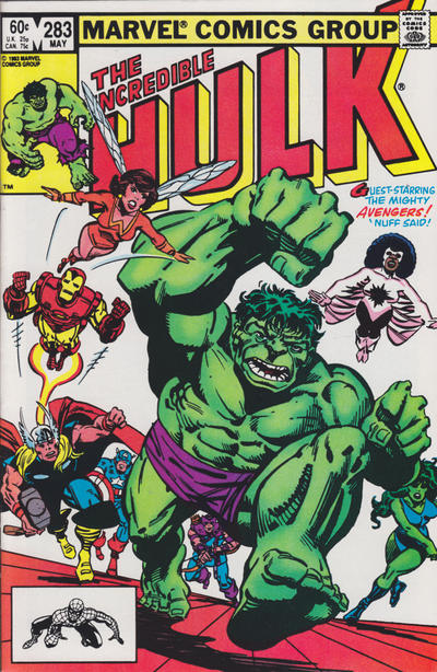 Cover for The Incredible Hulk (Marvel, 1968 series) #283 [Direct]