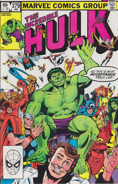 Cover for The Incredible Hulk (Marvel, 1968 series) #279 [Direct]