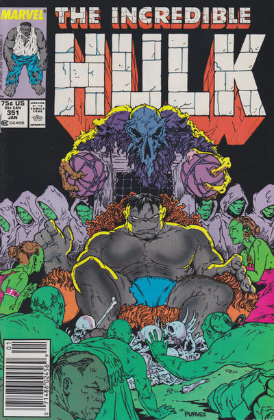 Cover for The Incredible Hulk (Marvel, 1968 series) #351 [Newsstand]