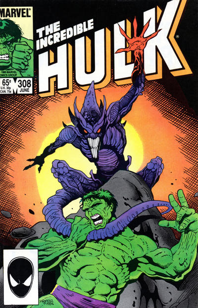 Cover for The Incredible Hulk (Marvel, 1968 series) #308 [Direct]