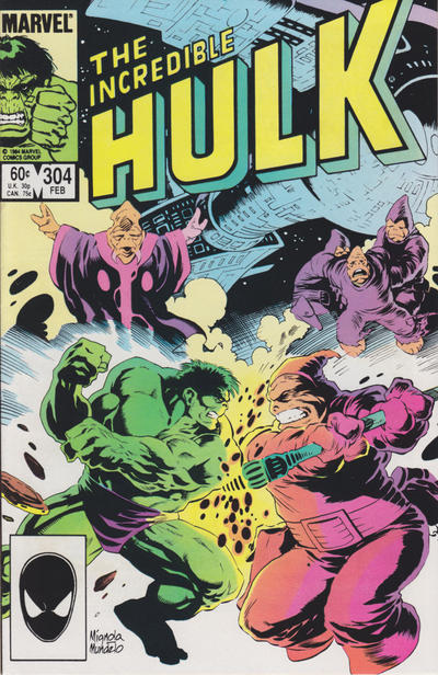 Cover for The Incredible Hulk (Marvel, 1968 series) #304 [Direct]