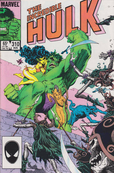 Cover for The Incredible Hulk (Marvel, 1968 series) #310 [Direct]