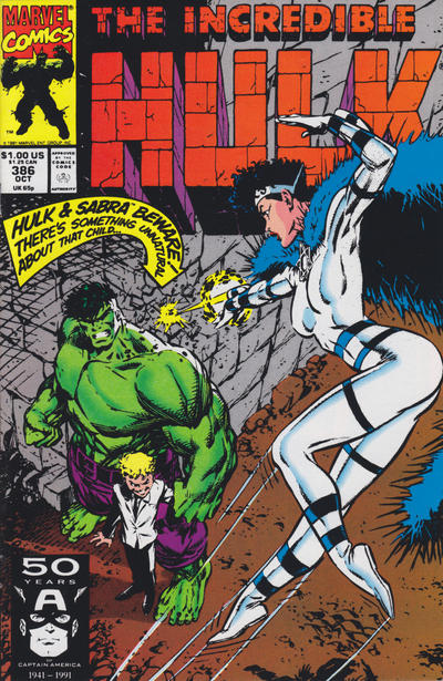 Cover for The Incredible Hulk (Marvel, 1968 series) #386 [Direct]