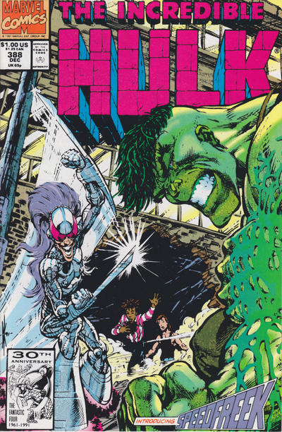Cover for The Incredible Hulk (Marvel, 1968 series) #388 [Direct]