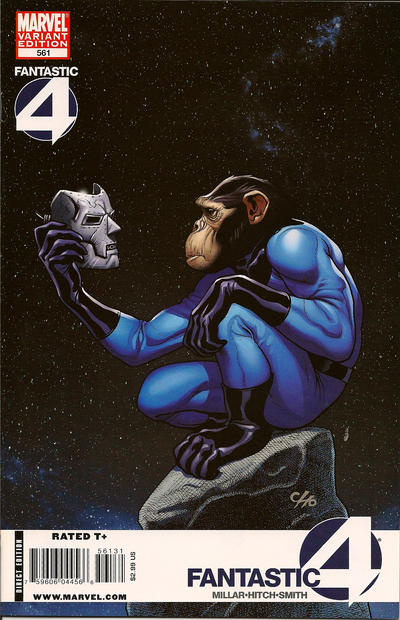 Cover for Fantastic Four (Marvel, 1998 series) #561 [Marvel Apes Variant]