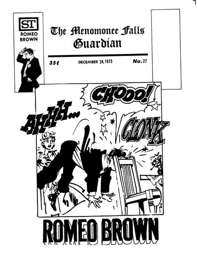 Cover for The Menomonee Falls Guardian (Street Enterprises, 1973 series) #27