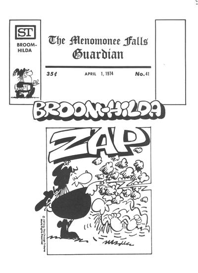 Cover for The Menomonee Falls Guardian (Street Enterprises, 1973 series) #41