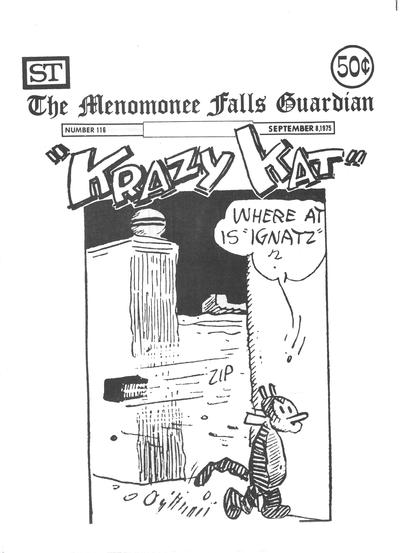 Cover for The Menomonee Falls Guardian (Street Enterprises, 1973 series) #116