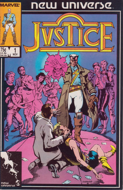 Cover for Justice (Marvel, 1986 series) #1 [Direct]