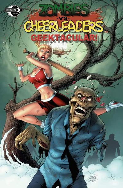 Cover for Zombies vs Cheerleaders: Geektacular (Moonstone, 2010 series) #1 [Cover B - Rich Bonk]