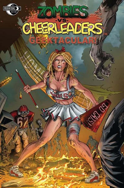 Cover for Zombies vs Cheerleaders: Geektacular (Moonstone, 2010 series) #1 [Cover C - Jason Metcalf]