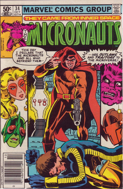 Cover for Micronauts (Marvel, 1979 series) #34 [Newsstand]