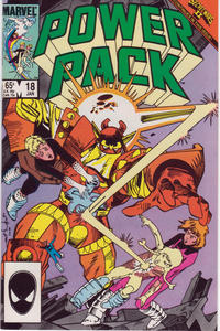 Cover for Power Pack (Marvel, 1984 series) #18 [Direct]