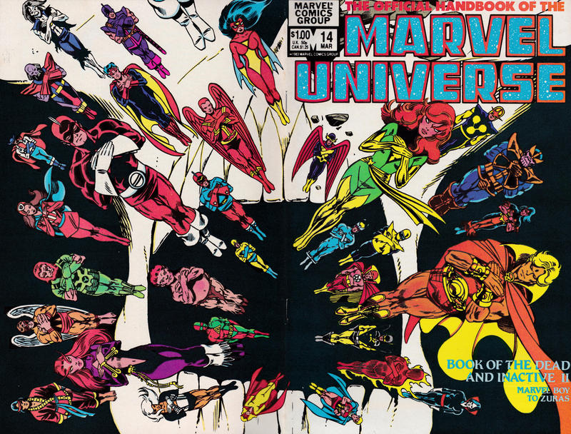 Cover for The Official Handbook of the Marvel Universe (Marvel, 1983 series) #14 [Direct]