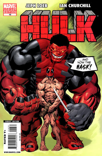 Cover for Hulk (Marvel, 2008 series) #16 [Deadpool Variant Edition]