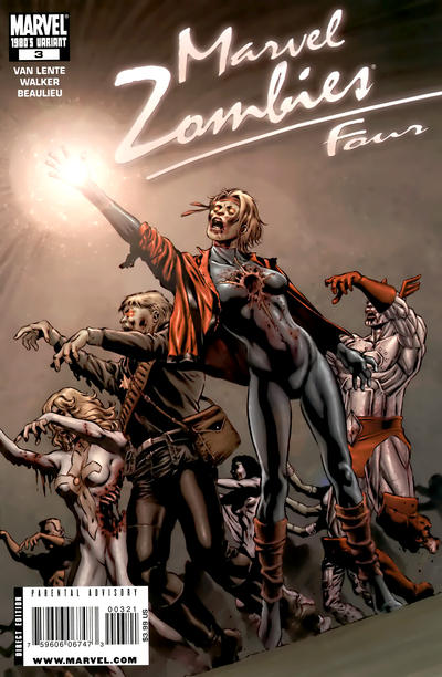 Cover for Marvel Zombies 4 (Marvel, 2009 series) #3 [1980's Variant Edition]