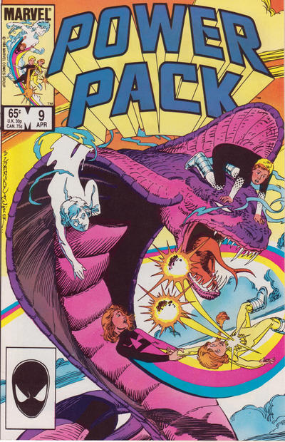Cover for Power Pack (Marvel, 1984 series) #9 [Direct]